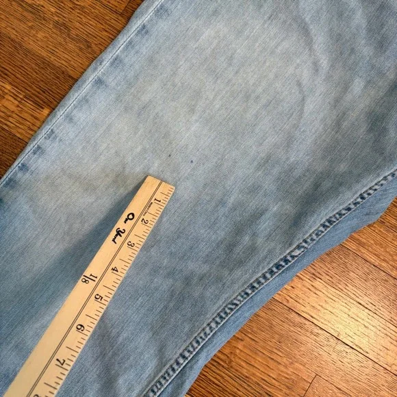 Levi's 505 Jeans Mens W42 L30 Blue Denim Straight Leg Cotton Casual - Picture 3 of 11